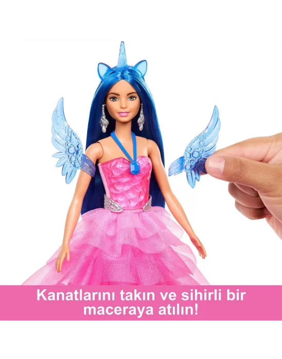 Hrr16 Barbie Mavi Saçlı Prenses Bebek