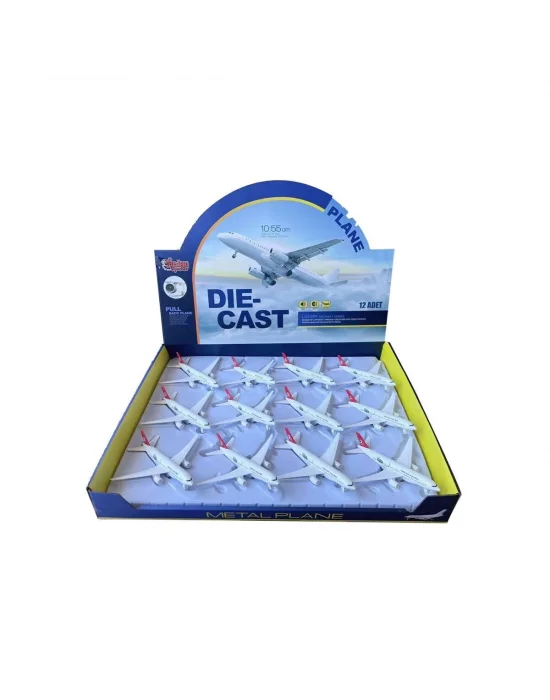 Hw-777-2 2809 Red Cb Işıklı Sesli Metal Yolcu Uçağı