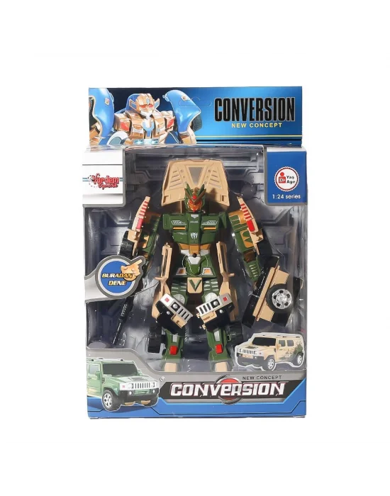Hw-899-1-2-5 Dönüşebilen Robot Jeep 1:24 -vardem