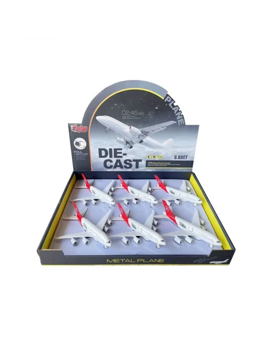 Hw-a380 Cb Işıklı-sesli Metal Yolcu Uçağı