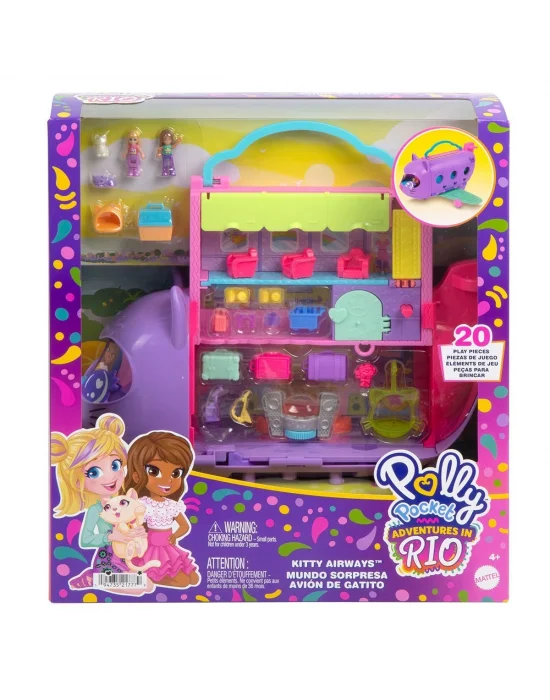 Hwp19 Polly Pocket Adventures İn Rio Uçak Oyun Seti