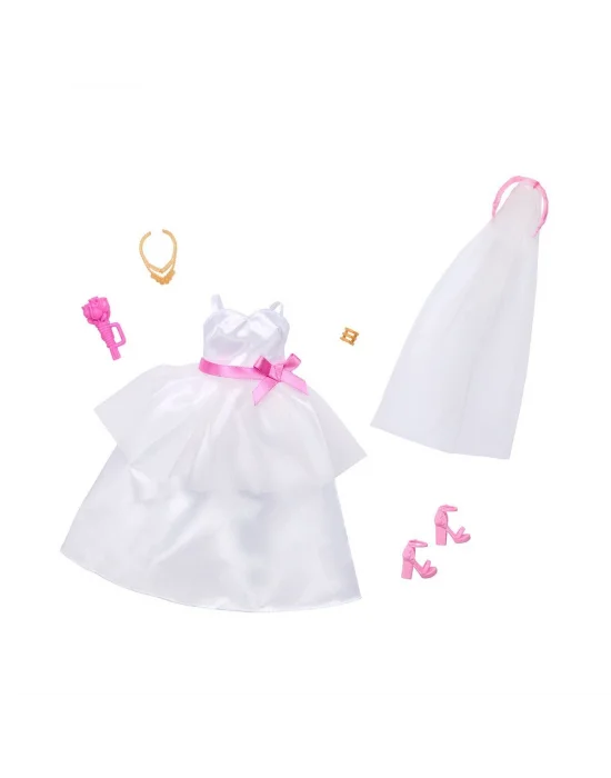 Hwv76 Barbie + Ken Fashion - Gelin Aksesuarları (bebekler Ürüne Dahil Değildir.)