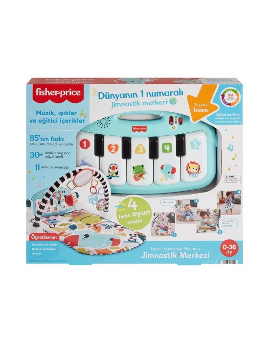 Hwy49 Fisher-price Neşeli Hayvanlar Piyanolu Jimnastik Merkezi
