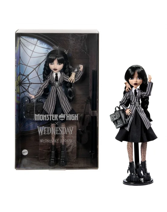 Hxj04 Monster High Wednesday Okul Üniformalı Bebek