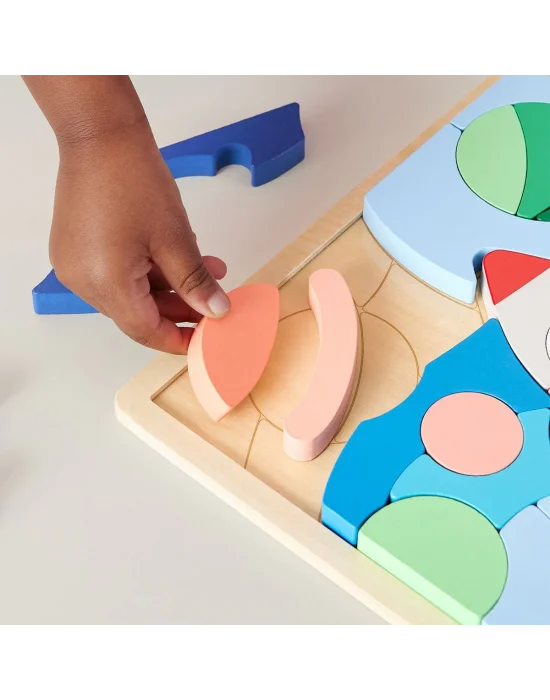 Hxy42 Fisher-price Ahşap Uzay Yapboz