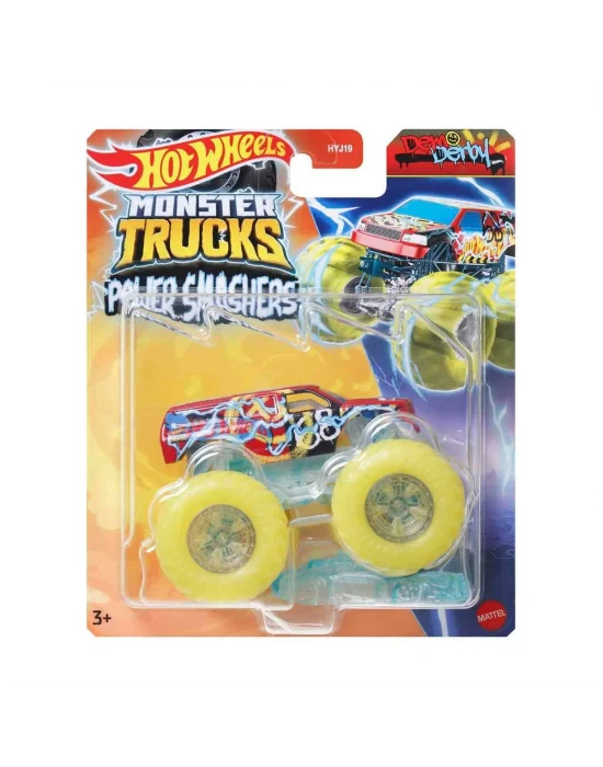 Hyj19 Hot Wheels Monster Trucks Power Smashers 1:64 Arabalar