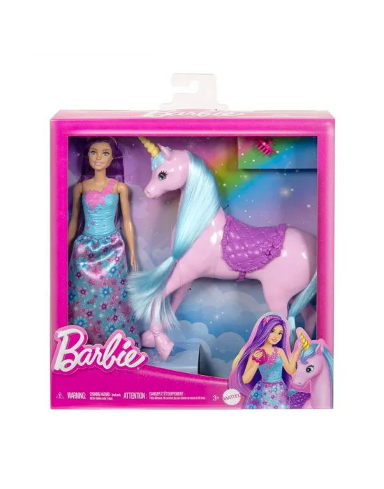 Hyt62 Barbie Ve Tek Boynuzlu Atı