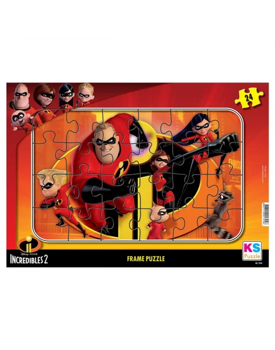 Inc 704 Incredibles 2 Frame Puzzle 24 Parça