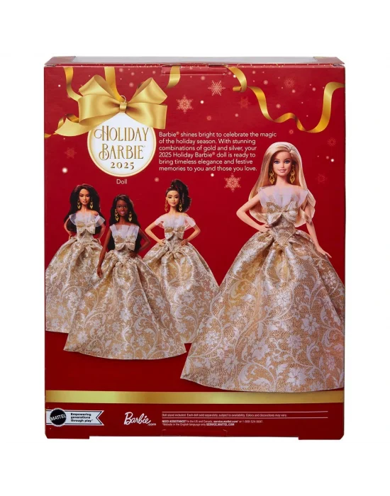 Jbh95 Barbie 2025 Mutlu Yıllar Bebeği - Sarışın