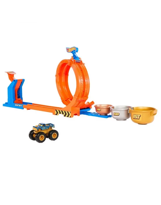 Jbx64 Hot Wheels Monster Trucks Döngü Ve Takla Bigfoot Oyun Parkuru