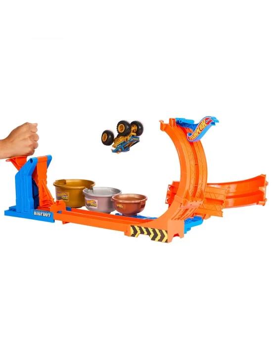 Jbx64 Hot Wheels Monster Trucks Döngü Ve Takla Bigfoot Oyun Parkuru