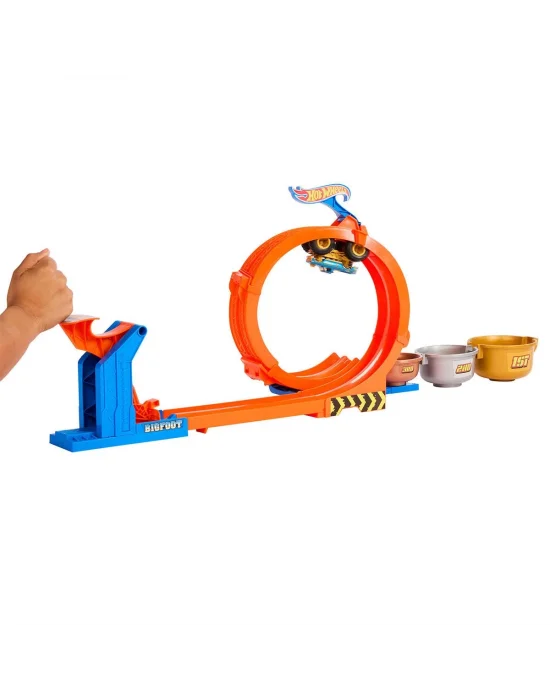 Jbx64 Hot Wheels Monster Trucks Döngü Ve Takla Bigfoot Oyun Parkuru