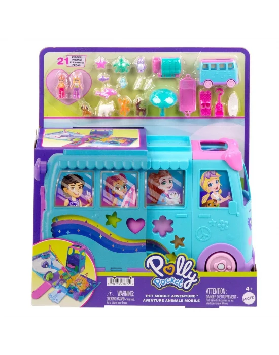 Jcc22 Polly Pocket Hayvancıkların Karavan Macerası Oyun Seti