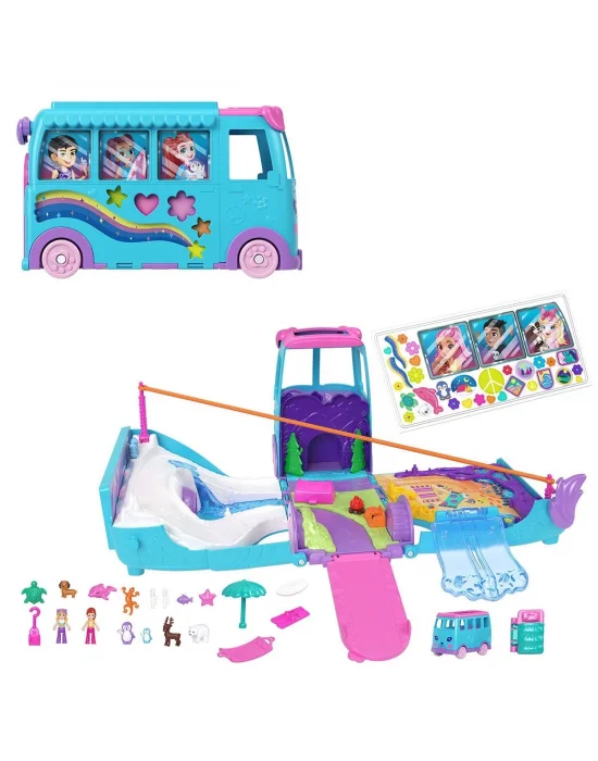 Jcc22 Polly Pocket Hayvancıkların Karavan Macerası Oyun Seti