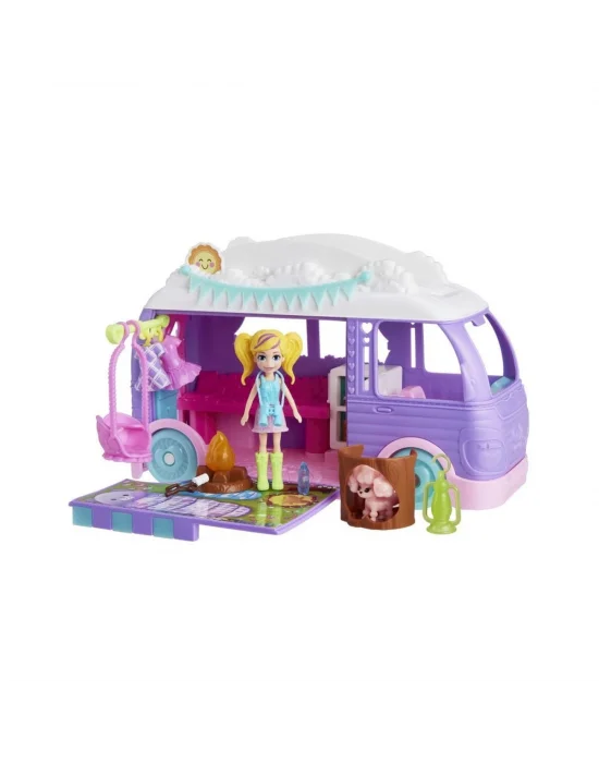 Jcc32 Polly Pocket Eğlenceli Karavan Oyun Seti
