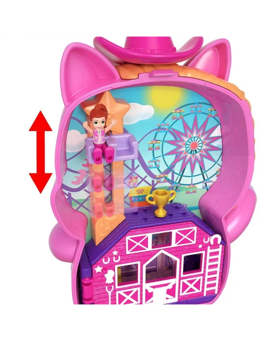 Jcr39 Polly Pocket Midilliyle Rodeo Heyecanı Mikro Oyun Seti