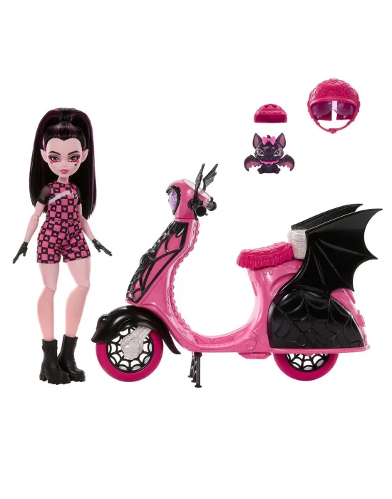 Jdr61 Monster High Vamptastic Scooter Draculaura