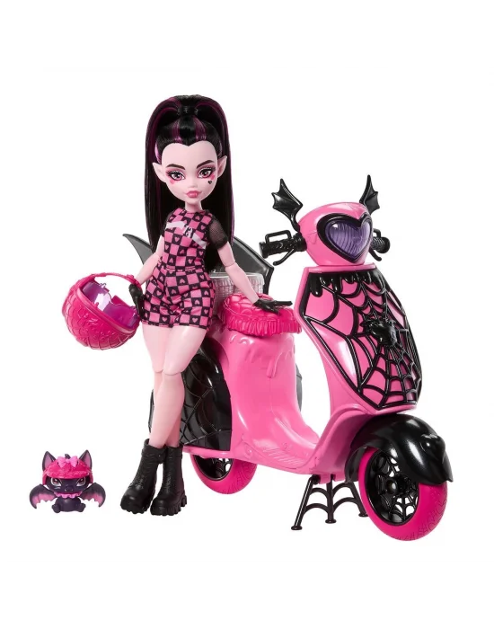 Jdr61 Monster High Vamptastic Scooter Draculaura