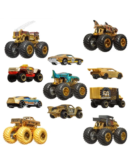 Jdw07 Hot Wheels Monster Trucks Bigfoot Trophy Şampiyonları Araba Ve Kamyon Çokl