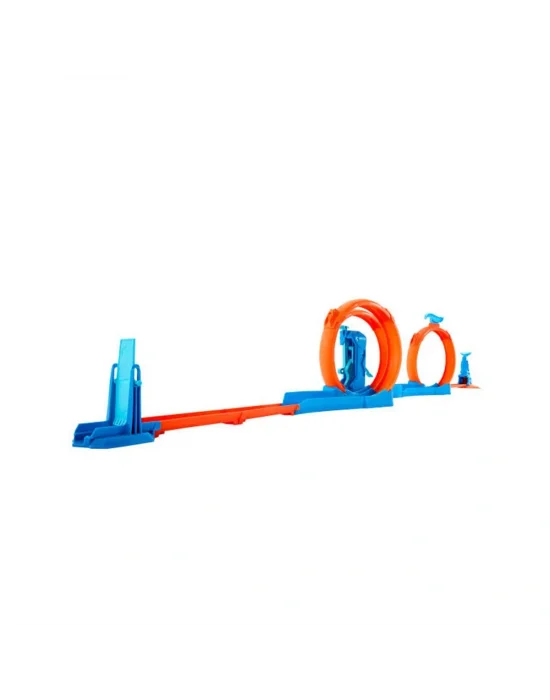 Jdw39 Hot Wheels Track Creator Triple Loop Speed Kit
