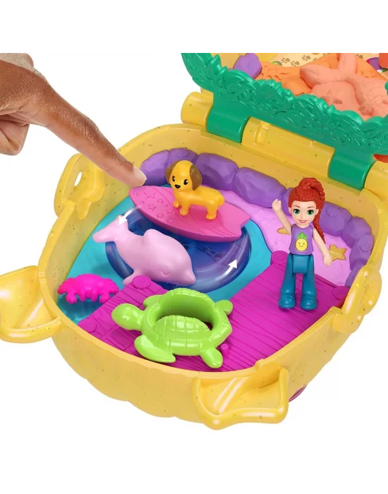 Jfv00 Polly Pocket Ananas Köpekçik Plajı Mini Oyun Seti