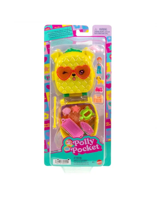 Jfv00 Polly Pocket Ananas Köpekçik Plajı Mini Oyun Seti