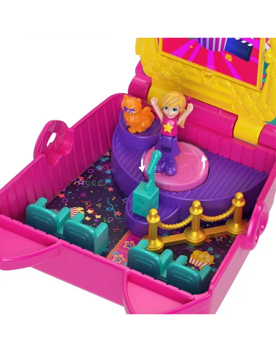 Jfv01 Polly Pocket Kedicik Sineması Mini Oyun Seti