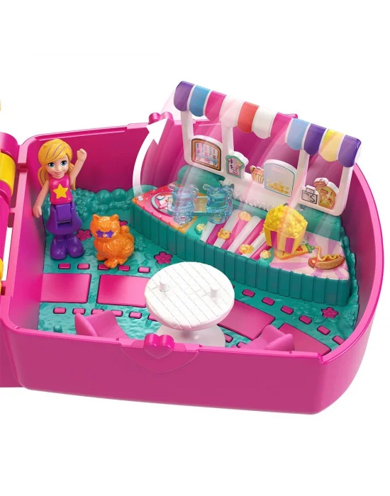 Jfv01 Polly Pocket Kedicik Sineması Mini Oyun Seti
