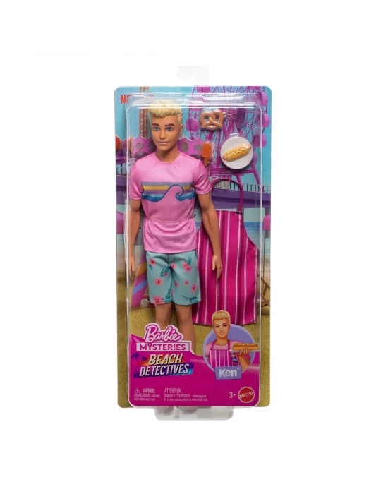 Jfv65 Ken Malibu Bebek - Malibu - Barbie Mysteries: Beach Detectives