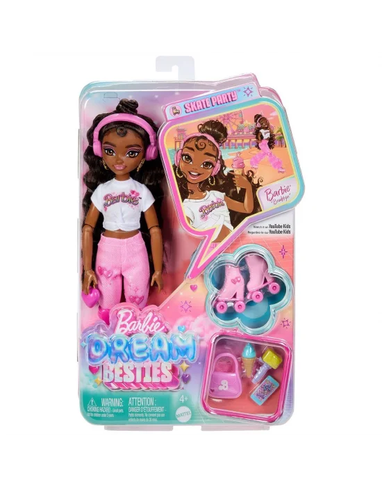 Jfx97 Brooklyn-barbie Dream Besties Paten Partisi Brooklyn Bebek Ve Aksesuarları