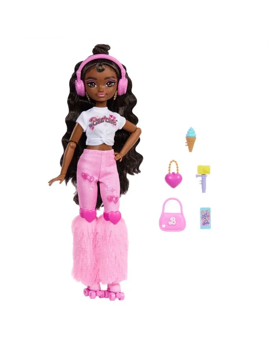 Jfx97 Brooklyn-barbie Dream Besties Paten Partisi Brooklyn Bebek Ve Aksesuarları