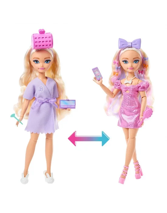 Jgg38 Barbie Dream Besties Malibu İle Akşam Eğlencesine Hazırlanma