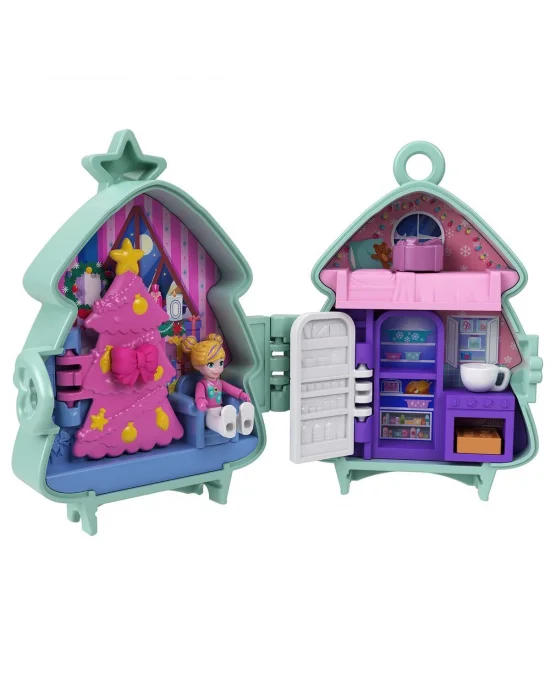 Jgm53 Polly Pocket Sevimli Yılbaşı 2li Paket Oyun Seti