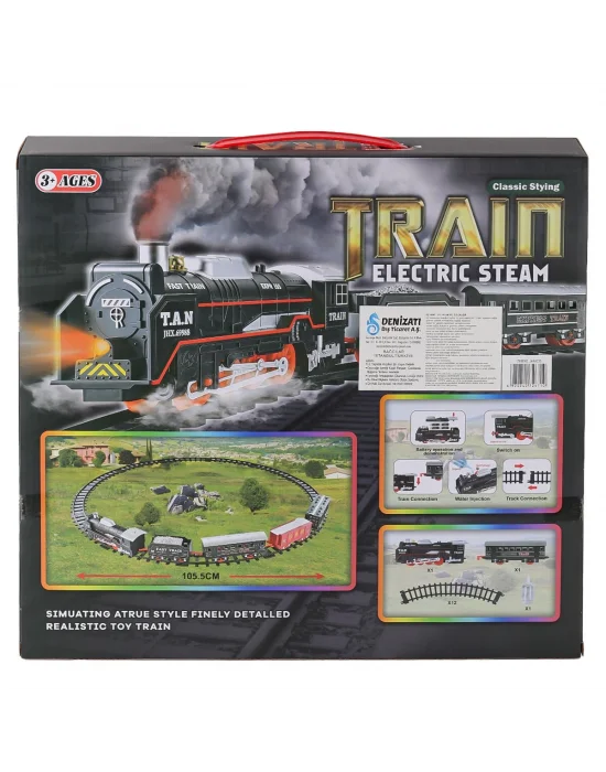 Jhx6333 Dumanlı Sesli Işıklı Tren 15 Parça