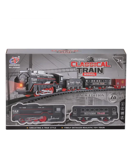 Jhx6689 Kutulu 10 Parça Pilli Tren