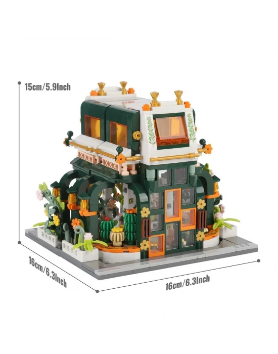 Jk2362 Jaki Block - Monetin Botanik Bahçesi 867 Parça Yapım Seti