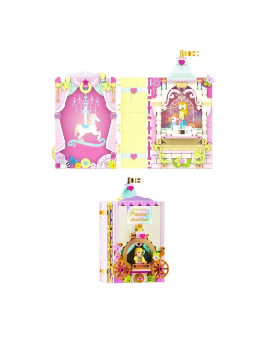 Jk8251 Jaki Block - Prenses Hikaye Kitap Sahnesi 491 Parça Yapım Seti