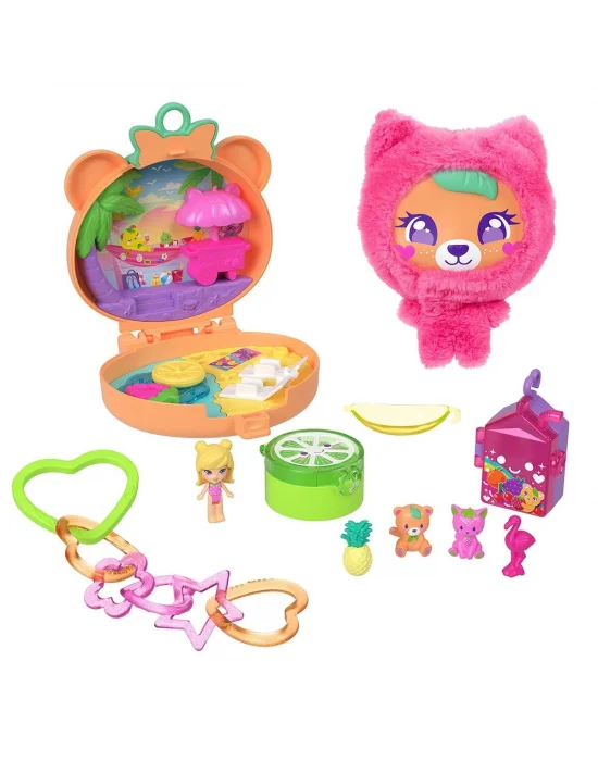Jkc79 Polly Pocket - Sevimli Ayıcık Mini Oyun Seti