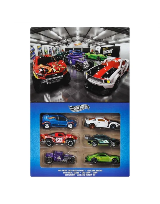 Jlb24 Hot Wheels Legends 6lı Araç Paketi 1:64