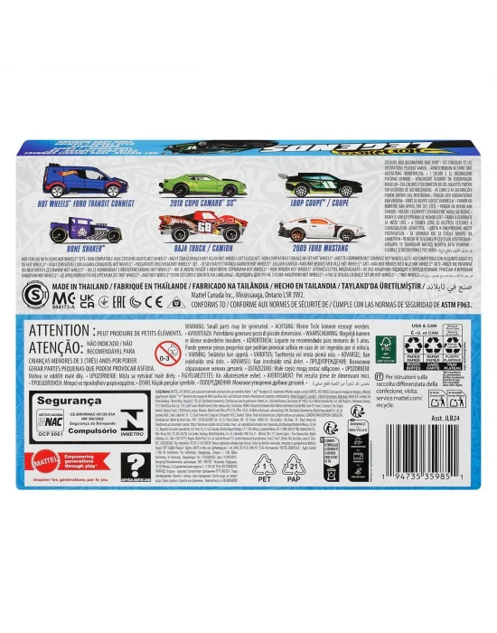 Jlb24 Hot Wheels Legends 6lı Araç Paketi 1:64