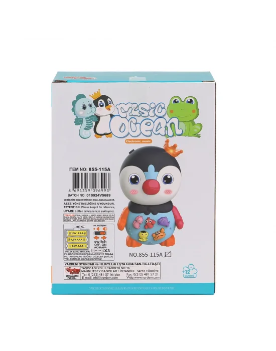 Jlg-855-115a Işıklı Ve Müzikli Penguen Pianosu -vardem Oyuncak