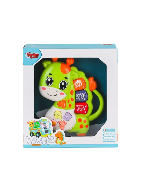 Jlg-855-66a Işıklı Ve Müzikli Zürafa Bebek Pianosu -vardem Oyuncak