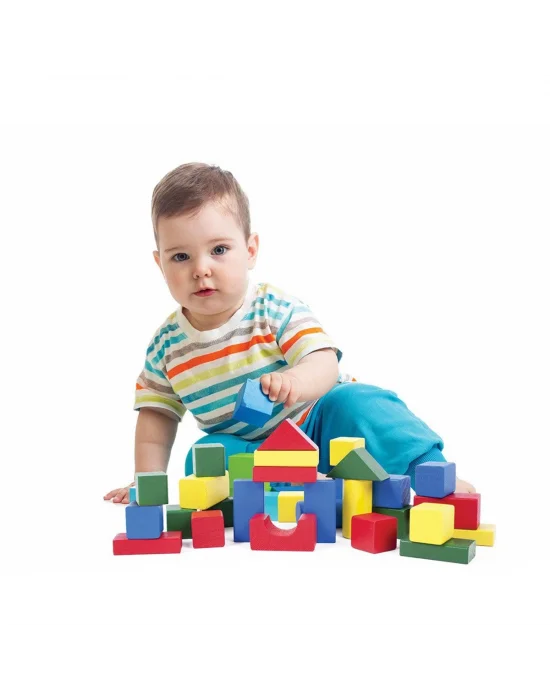 Kıd-1001 Ahşap Bloklar 40 Parça