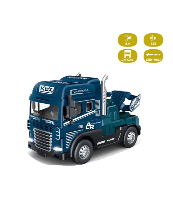 Klx600-344 Sürtmeli Işıklı Müzikli Çekici Tır Kafası 1:24 -vardem Oyuncak