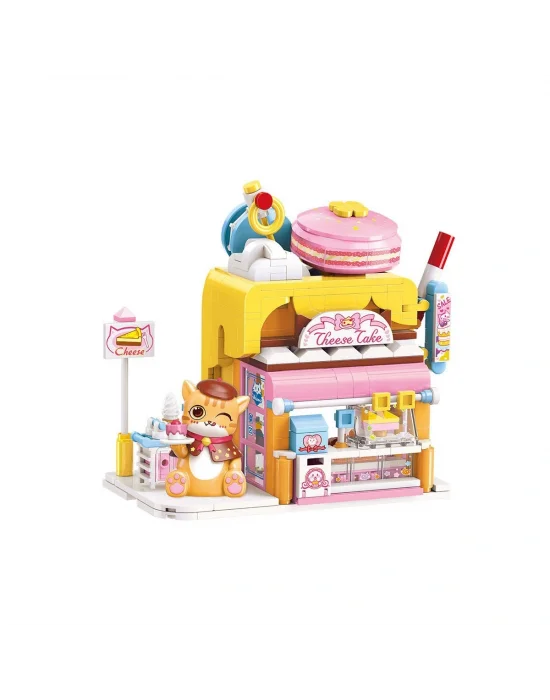 Kp28006 Keeppley Lovely Street - Red Cat Cake Shop 364 Parça Yapım Seti