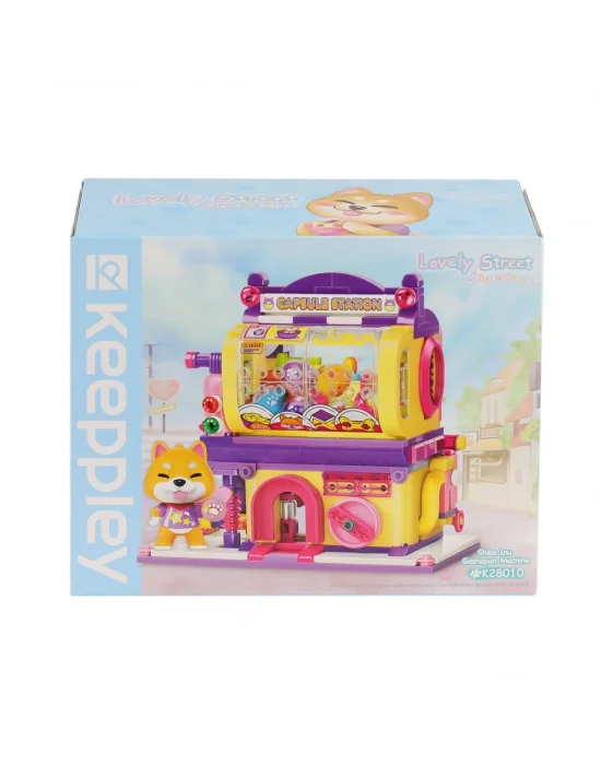 Kp28010 Keeppley Lovely Street - Shiba Inu Gashapan Machine 435 Parça Yapım Seti