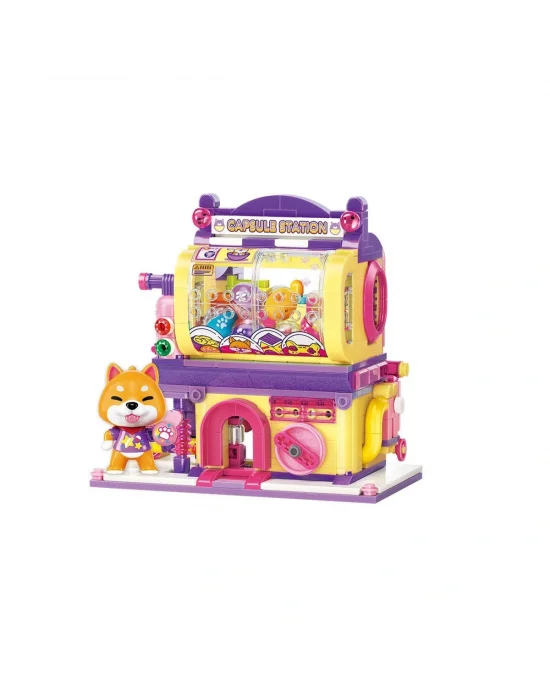 Kp28010 Keeppley Lovely Street - Shiba Inu Gashapan Machine 435 Parça Yapım Seti