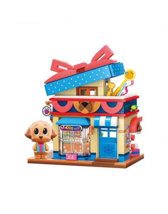 Kp28011 Keeppley Lovely Street - Poodle Toy Store 374 Parça Yapım Seti