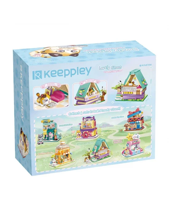 Kp28018 Keeppley Lovely Street - Calico Cat Comic House 324 Parça Yapım Seti