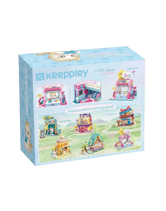 Kp28019 Keeppley Lovely Street - Orange Cat Game Room 384 Parça Yapım Seti